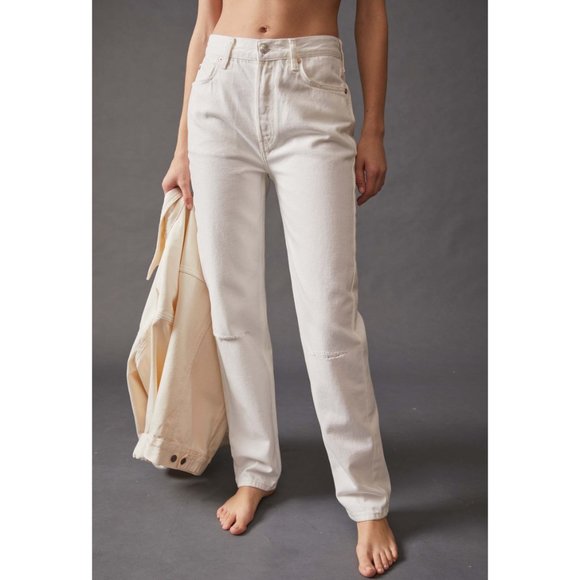 Free People Denim - 🎉LAST CHANCE🎉 NWT Free People The Lasso Jean / White Lightning